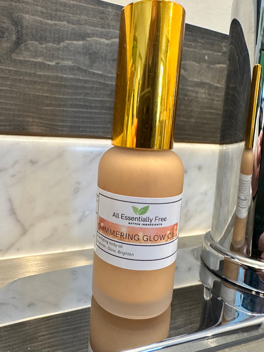Shimmering glow oil