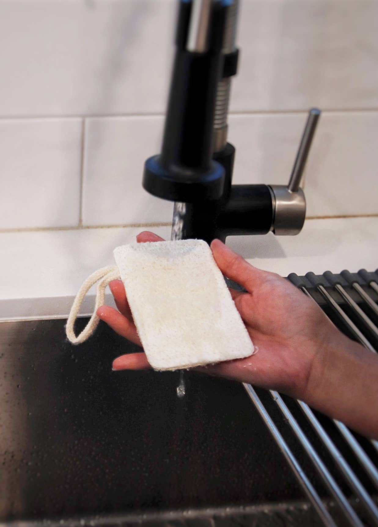 Compostable Loofah Dish Sponge: Double Layer 3-Pack