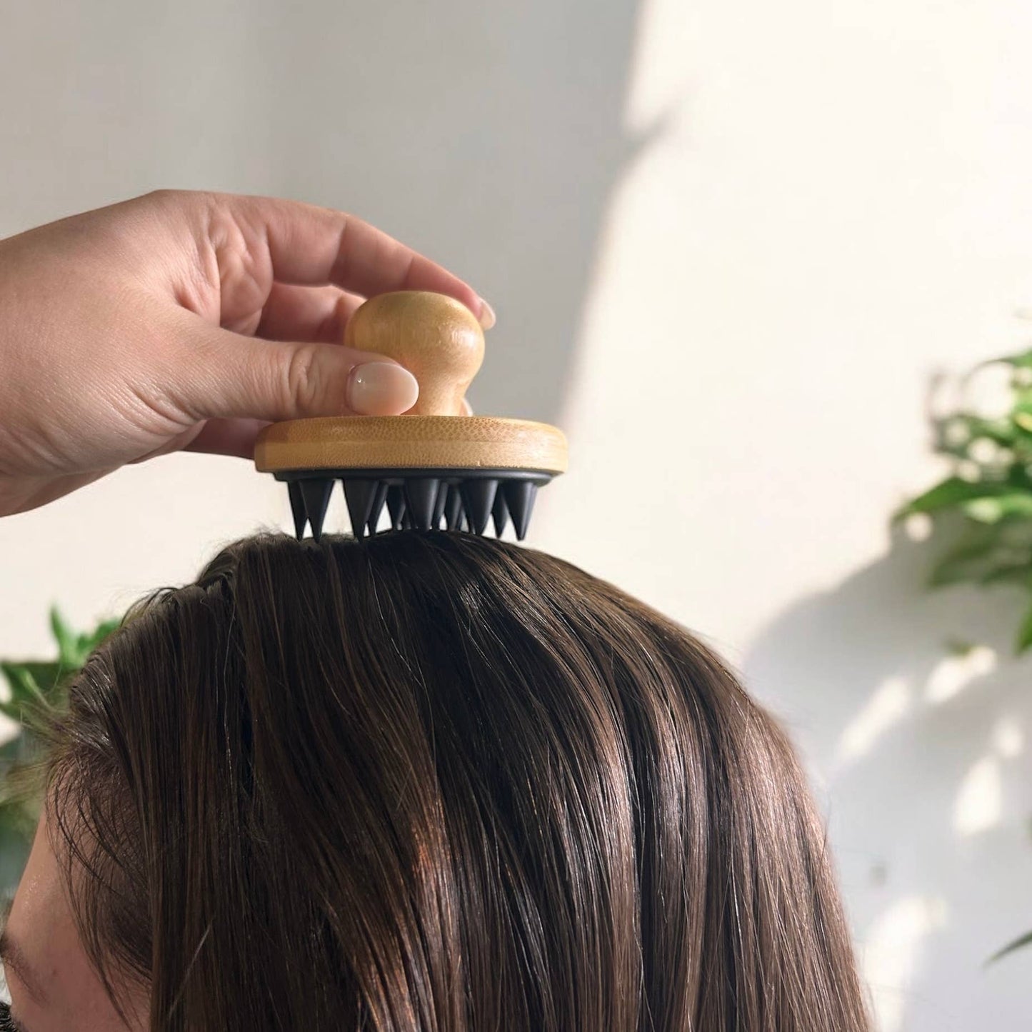 Bamboo and Silicone Scalp and Body Massager | Mothers Day
