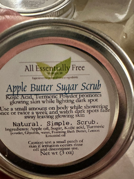 Apple butter sugar scrub