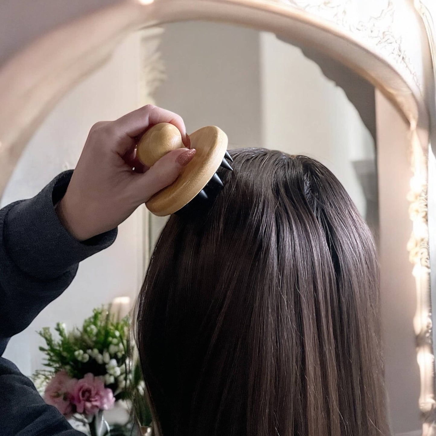 Bamboo and Silicone Scalp and Body Massager | Mothers Day