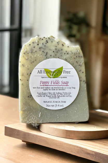 Poppy fields soap, all natural