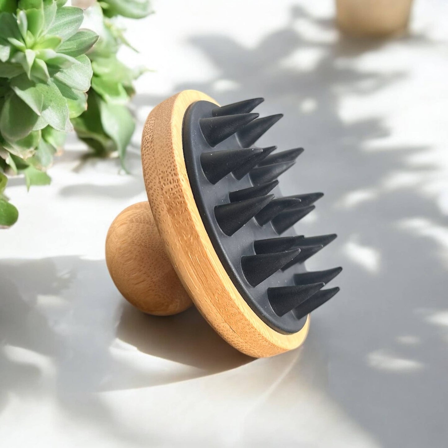 Bamboo and Silicone Scalp and Body Massager | Mothers Day